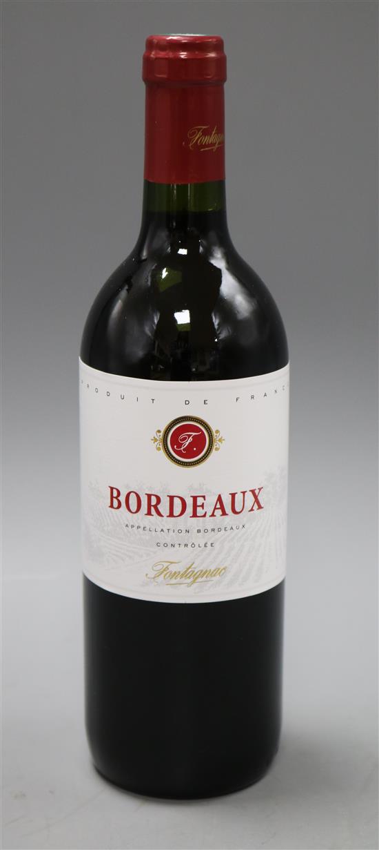 Six bottles of Bordeaux Fontagnac wine